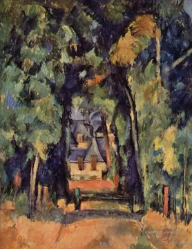 The Alley at Chantilly 2 Paul Cezanne woods forest Oil Paintings